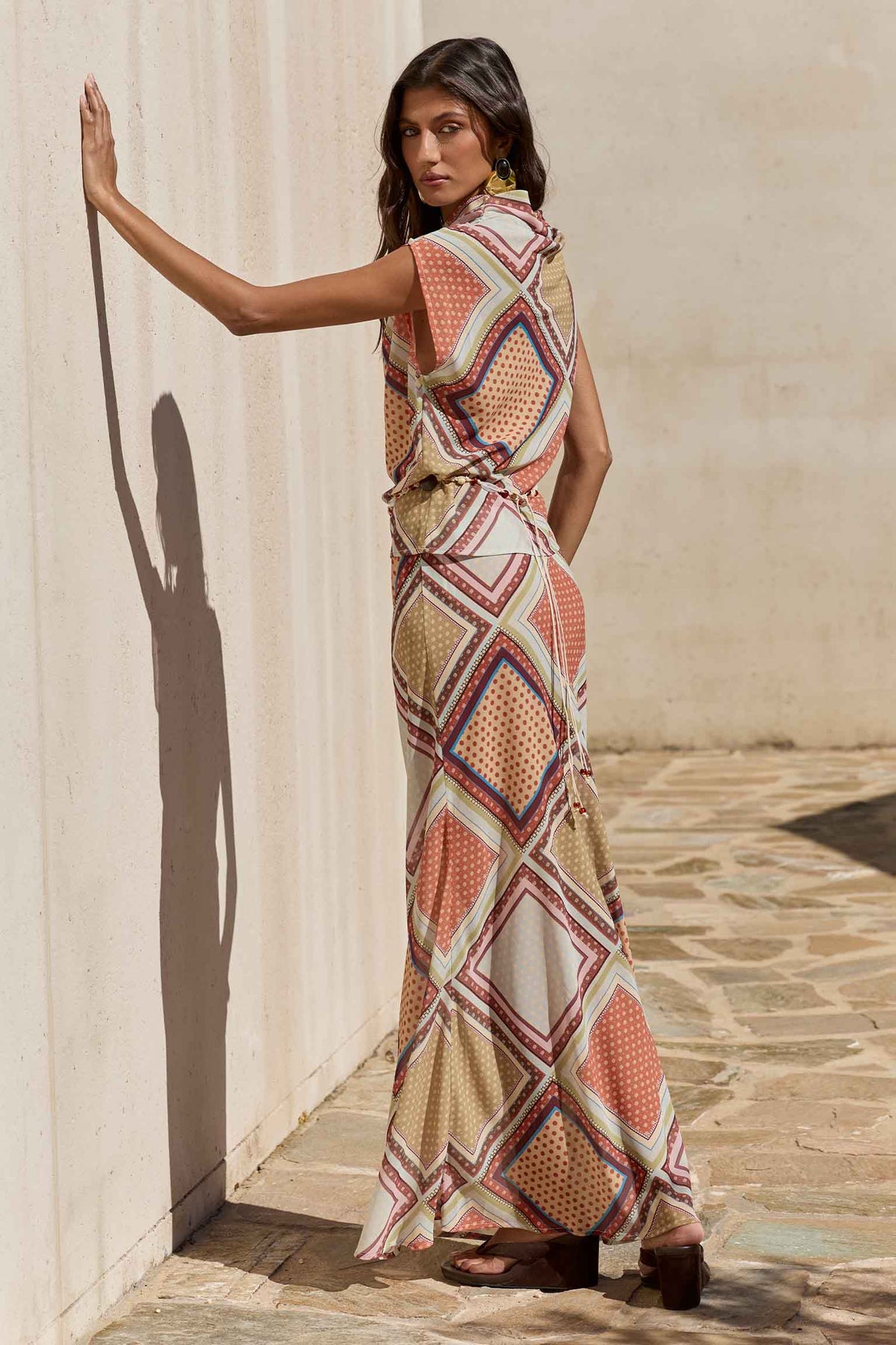 VALENCIA LOW WAISTED MAXI SKIRT  - VALENCIA GREEN