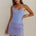 VALERIE LACE MINI SKIRT - PERIWINKLE