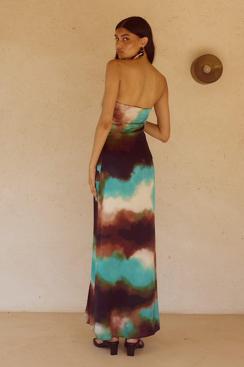 VEGA STRAPLESS MAXI DRESS - VEGA CHOCOLATE - VEGASTRAPLESSMAXIDRESSVEGACHOC_4
