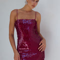 VESINA MINI DRESS - BERRY