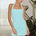 VIENO FITTED MINI SKORT - AQUA