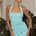 PARKER HALTER TOP - AQUA