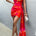 DEVANTE MINI SASH DRESS - ORANGE FLORAL
