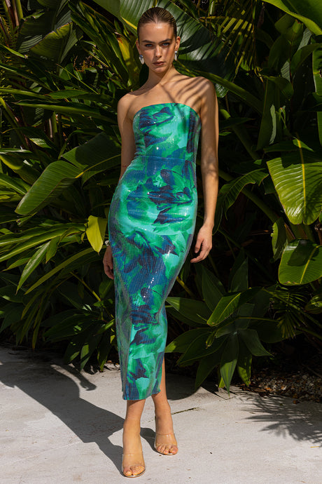 MALIBU CALISTA DRESS - CALISTA GREEN