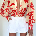 FLEETWOOD BLOUSE - ORANGE BOTANICA