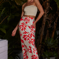 AVIE MAXI SKIRT - ORANGE BOTANICA
