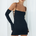 TANZA MINI DRESS - BLACK