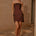 KIANA MINI DRESS - CHOCOLATE