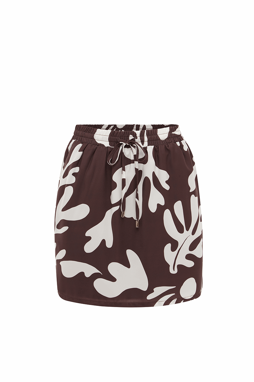 AKELI MINI SKIRT - CHOCOLATE BOTANICA - WEBRESIZED53_b23483cb-fd11-44e5-a994-8e8eb93a5970