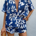 ENYA COTTON SHIRT - STEEL BOTANICA