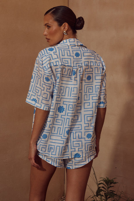 ARIENZO SHORT - BLUE/WHITE