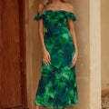 LAYANA MIDI DRESS - CALISTA GREEN