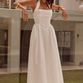 LOCKLEA MIDI DRESS - WHITE