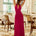 WINONA HALTER MAXI DRESS - FUCHSIA