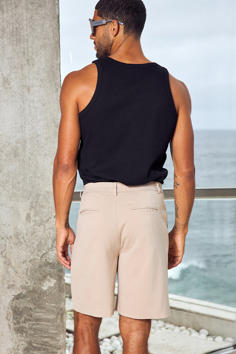 ZORO RIBBED SINGLET - BLACK
