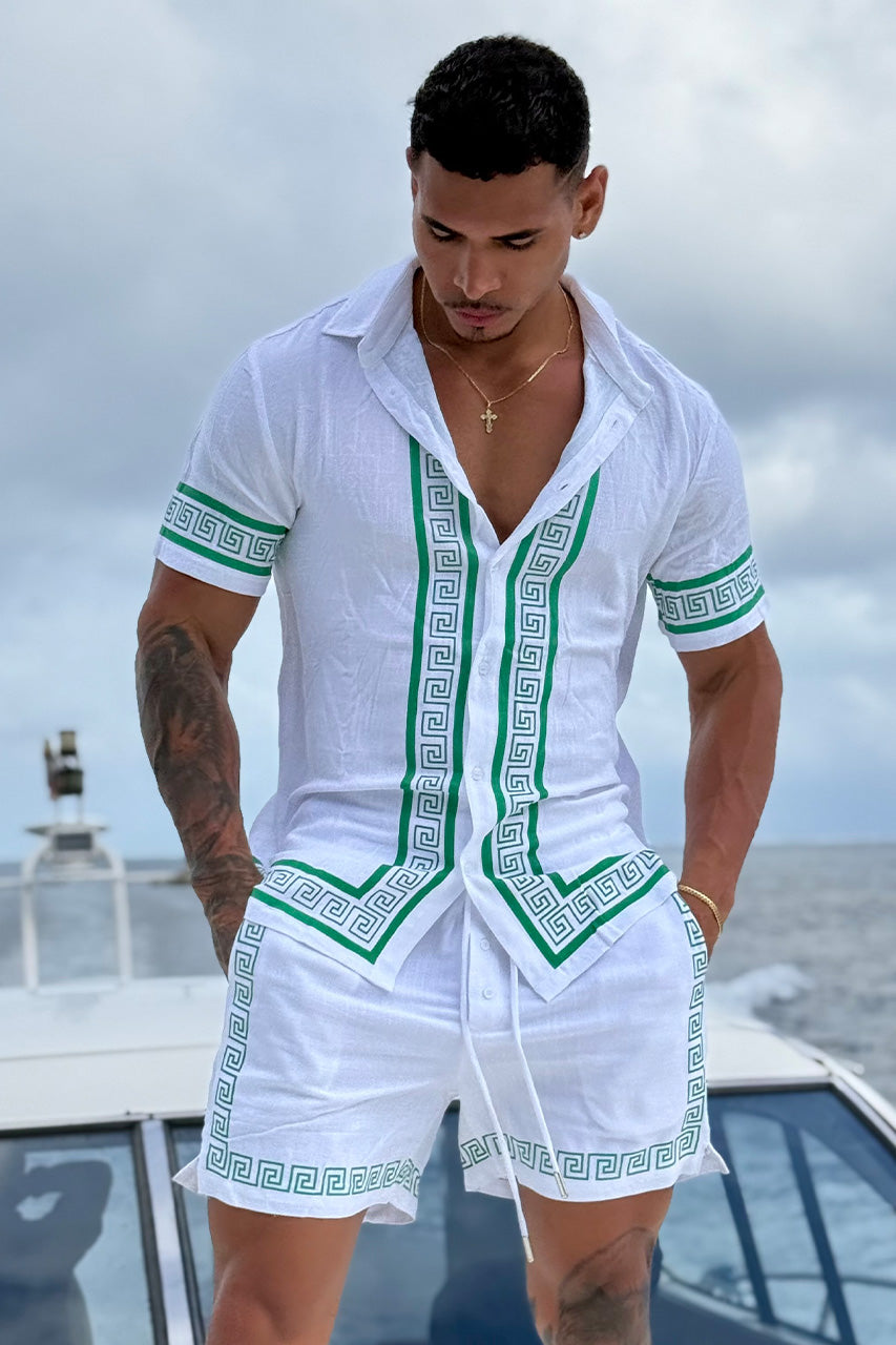 JACOB SHIRT - WHITE/GREEN - miguelfit26-JacobShirtxShort1_1e077951-d665-4cd7-a5c4-5361eba786a7