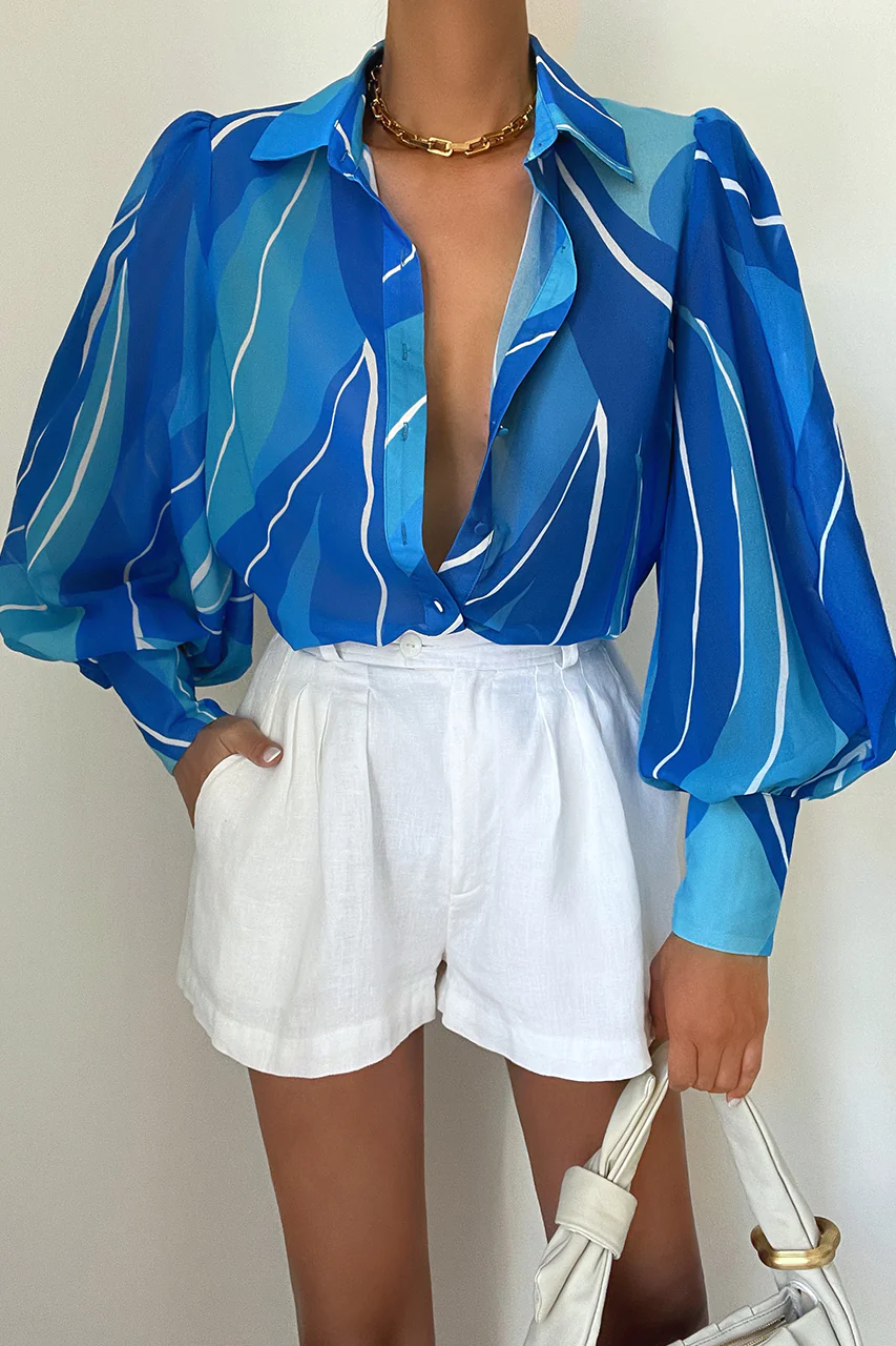Fleetwood Blouse - Blue Rowena - webresizedfleetwoodblouse-rowenablue_1e7854c7-c797-4f96-ad82-fcb466e7c4c1