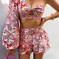 Monaco Crop Top - Lilac Floral