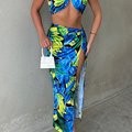 MARLINI TOP - BLUE FLORAL
