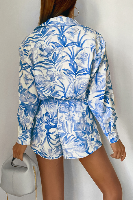 Kiah Shirt - Blue Floral