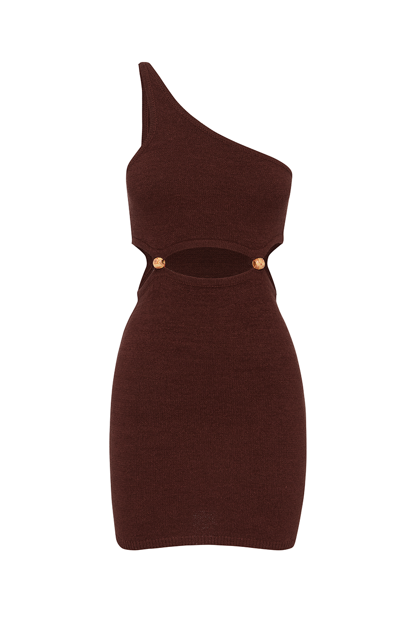 NORMANI MINI DRESS - CHOCOLATE - WEBRESIZED18_60500306-83f5-4ddf-b680-4f8ead283e93
