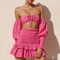 Luciano Crop Top - Fuchsia