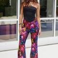 ROMANCE PANT - BLACK FLORAL