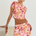 JAZZIE MINI SKIRT - ORANGE FLORAL