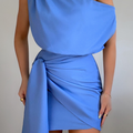 Charisma Matte Dress - Blue