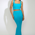 CYNTHIA MAXI SKIRT - OCEAN