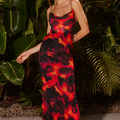 Kapri Slip Dress - Flame