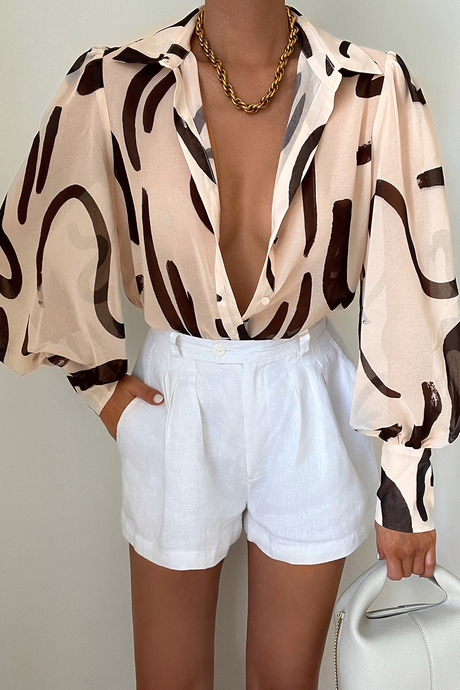 FLEETWOOD BLOUSE - YORK SAND