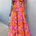 Orchid Maxi Dress - Orange Floral