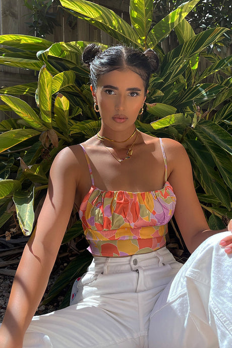 Tammy Top - Sage Floral