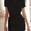 Winnie Shirt Dress - Black