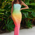MALIBU MIDI DRESS - MULTI